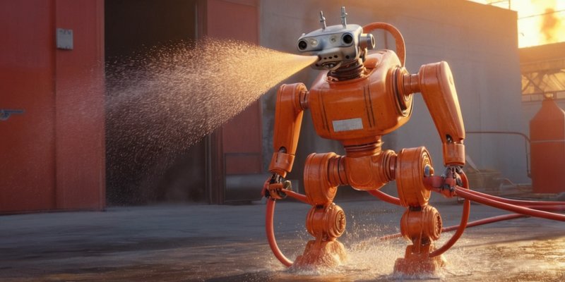 Unitree Robotics представила робопса с брандспойтом для тушения пожаров