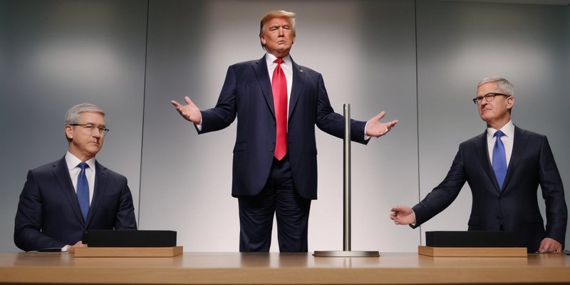 Трамп угрожает Apple 25% тарифом: Перенос производства iPhone в США под угрозой торговой войны