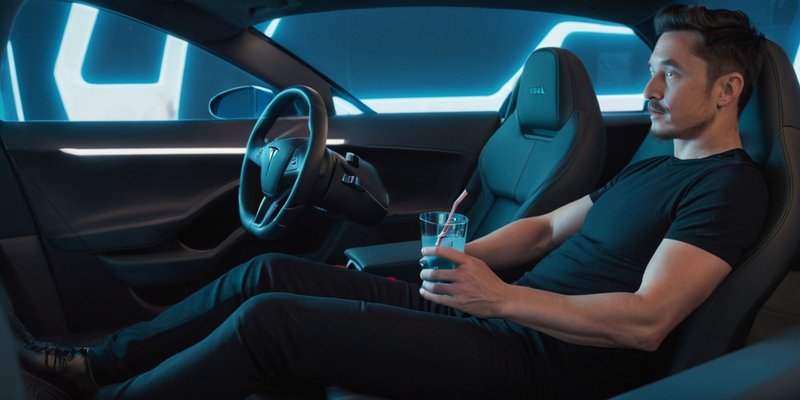 **Tesla запускает Robotaxi: Мобильные гостиные с Full Self-Driving в действии**